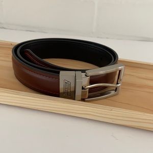 Mens Boys Teens Dickies Classic Brown Bonded Leather Belt